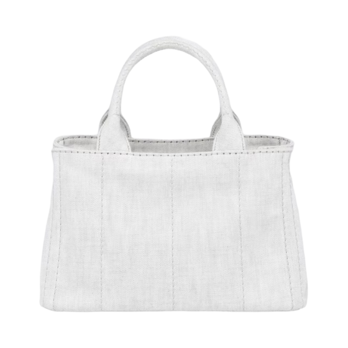 프라다 데님 토트백 화이트(Prada Denim Tote Bag White) - 3