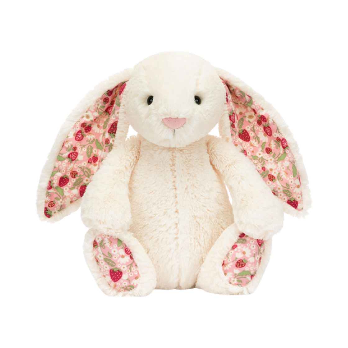 젤리캣 블라썸 크림 버니 스몰 베리(Jellycat Blossom Cream Bunny Small Berry)
