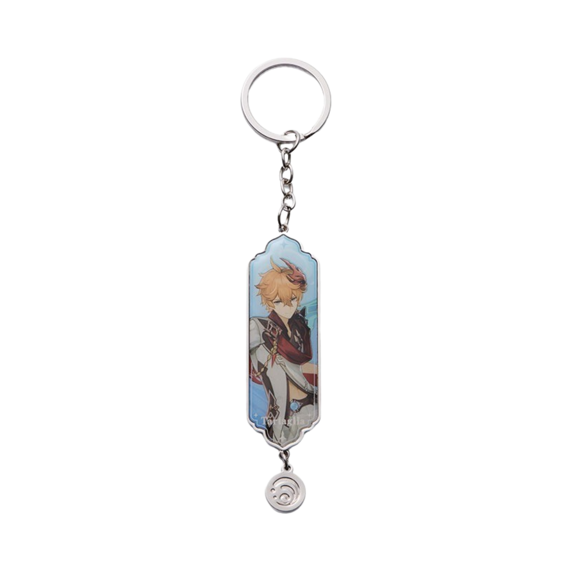 원신 금속 키체인 캐릭터 아트 테마 겨울 나라와의 이별 타르탈리아(Genshin Metal Keychain Character Art Theme Farewell of Snezhnaya Tartaglia) - 1