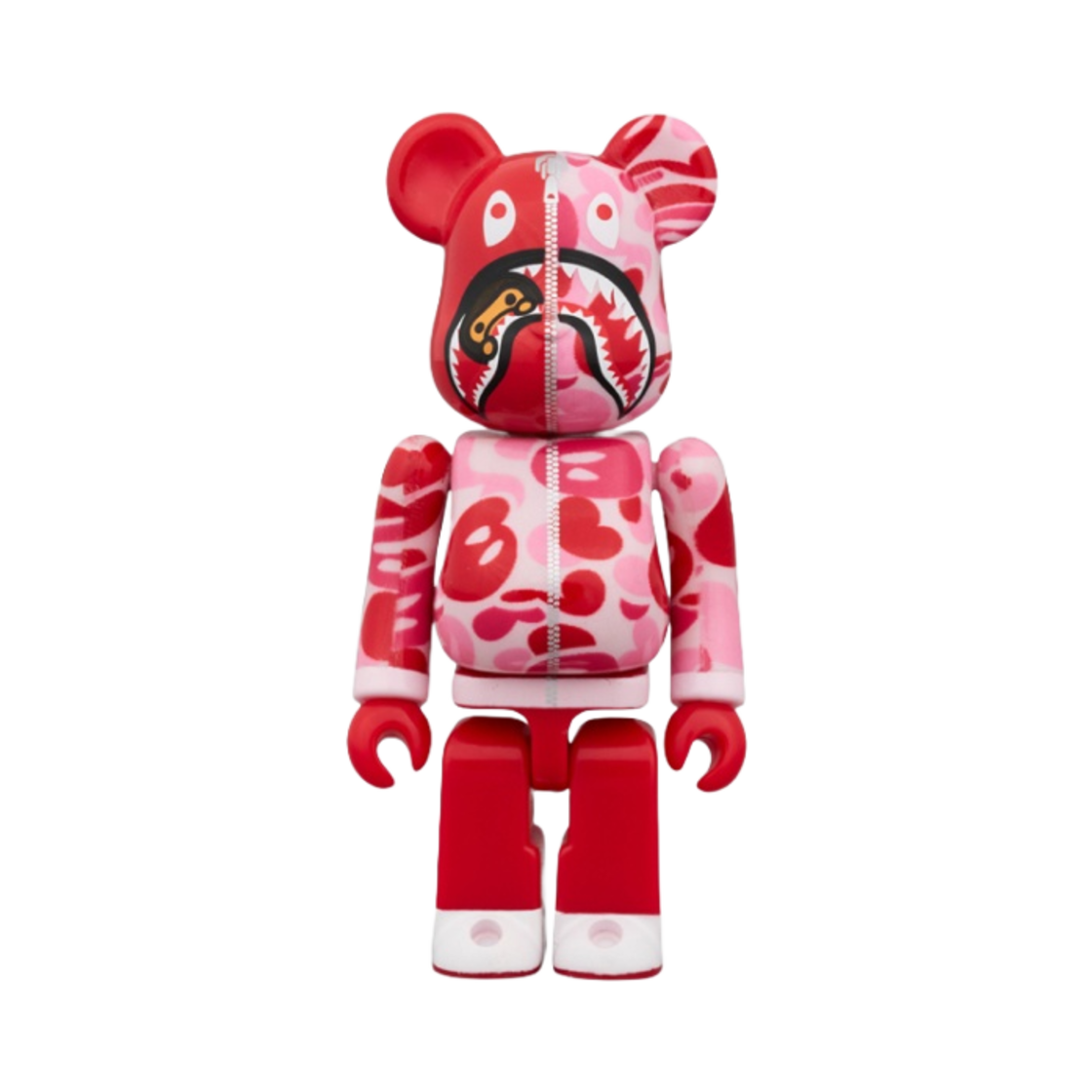 베어브릭 x 베이프 베이비 마일로 카모 샤크 100% & 400% 세트 핑크(Bearbrick x BAPE Baby Milo Camo Shark 100% & 400% Set Pink) - 3