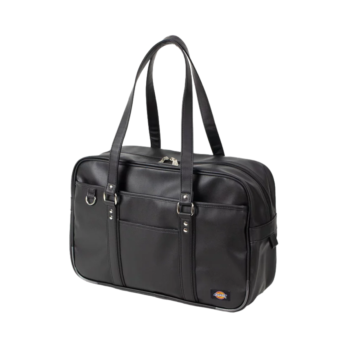 디키즈 스쿨 신세틱 레더 백 블랙(Dickies School Synthetic Leather Bag Black)