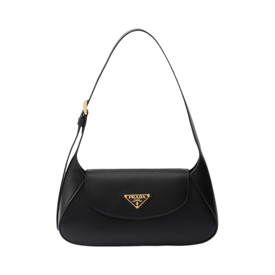 1BD358-2AIX-F0002 Prada Small Leather Shoulder Bag Black