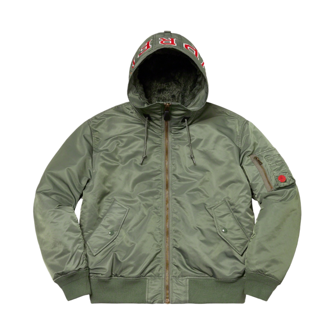 슈프림 후드 MA-1 올리브 - 21FW(Supreme Hooded MA-1 Olive - 21FW) - 1