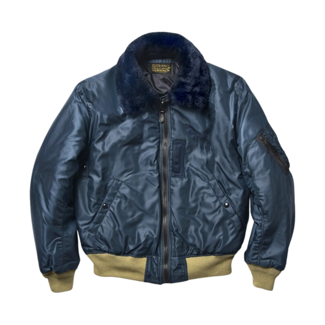 MJ21110-140 The Real McCoy's Type B-15C Green Ribbing Navy