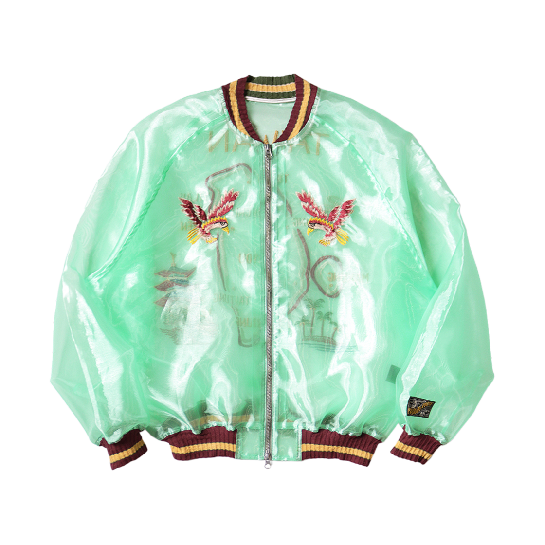 캐피탈 시어 펄 모스키토 가드 수베니어 자켓 타이완 에메랄드 그린(Kapital Sheer Pearl Mosquito Guard Souvenir Jacket Taiwan Emerald Green)