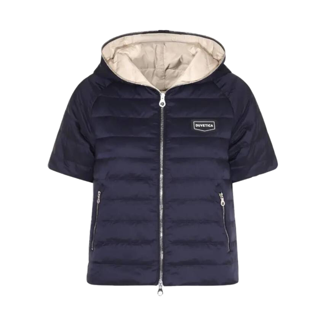 (W) 듀베티카 베르니아 쇼트 다운 자켓 네이비((W) Duvetica Vernia Short Down Jacket Navy)
