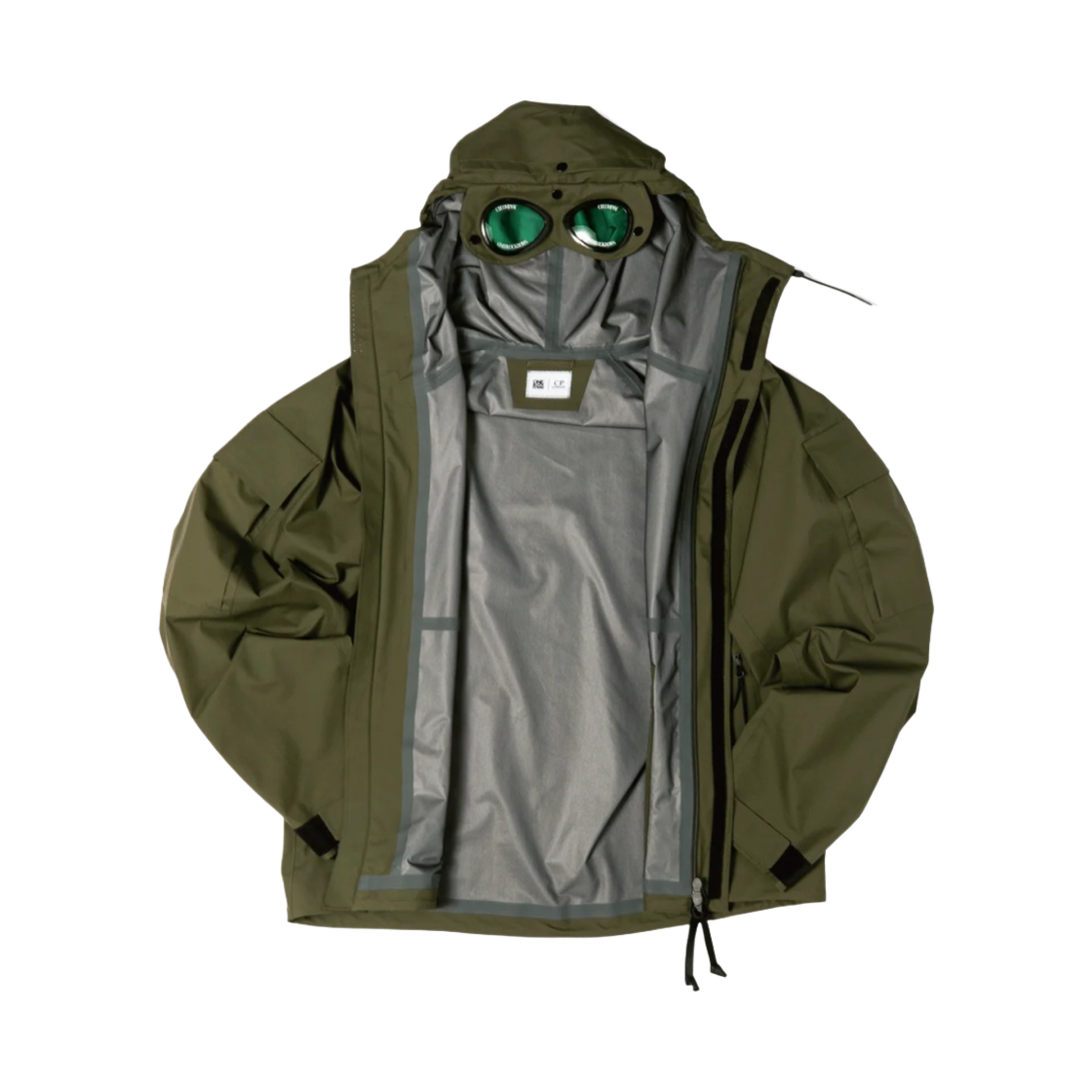 C.P. 컴퍼니 x 원 블록 다운 고어텍스 3L 인피니움 후드 자켓 바크 - 23FW(C.P. Company x One Block Down Gore-Tex 3L Infinium Hooded Jacket Bark - 23FW) - 2