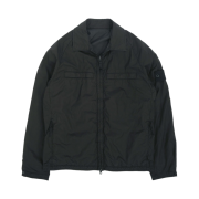 Stone Island 119F4 Ghost Piece Stretch Cotton Reversible Overshirt Black - 21SS