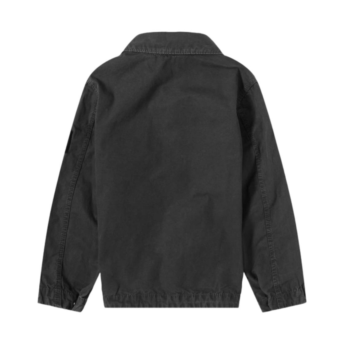 (키즈) 스톤 아일랜드 10102 가먼트 다이드 브러쉬드 코튼 캔버스 오버셔츠 블랙 - 23FW((Kids) Stone Island 10102 Garment Dyed Brushed Cotton Canvas Overshirt Black - 23FW) - 2