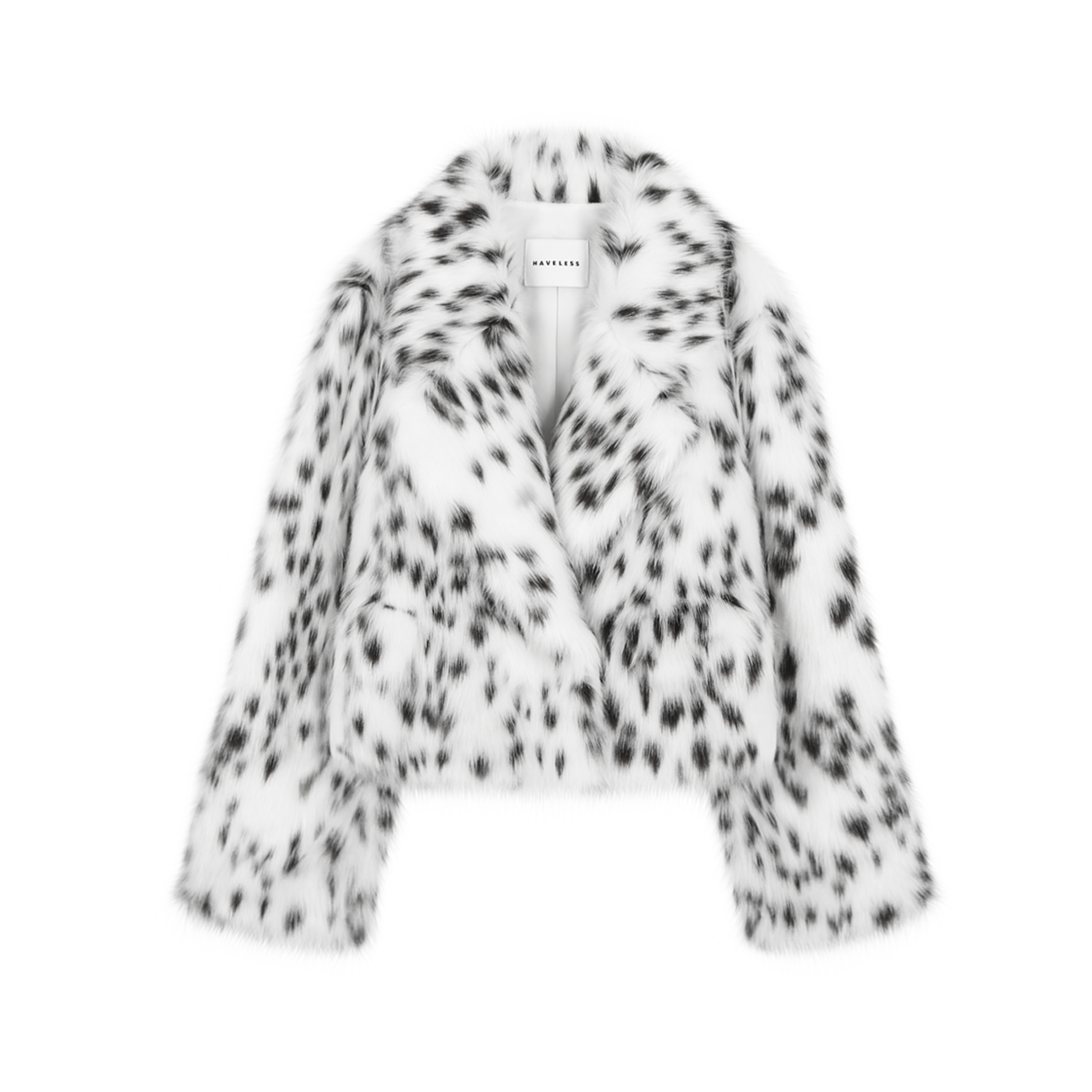 해브레스 샐리 페이크 퍼 재킷 레오파드(Haveless Sally Faux Fur Jacket Leopard)