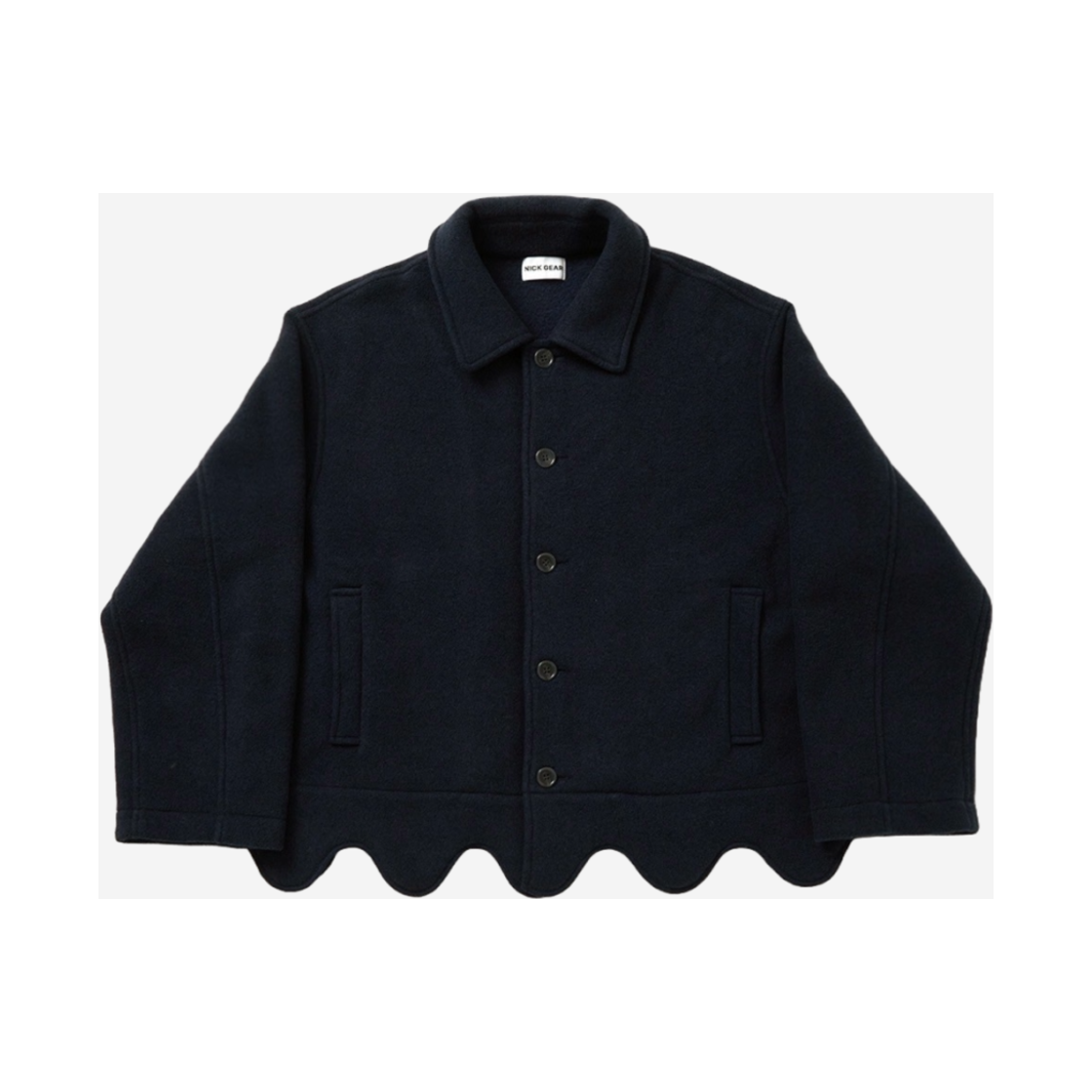 N-24FW03-NV NICK GEAR Wave Fleece Jacket Navy