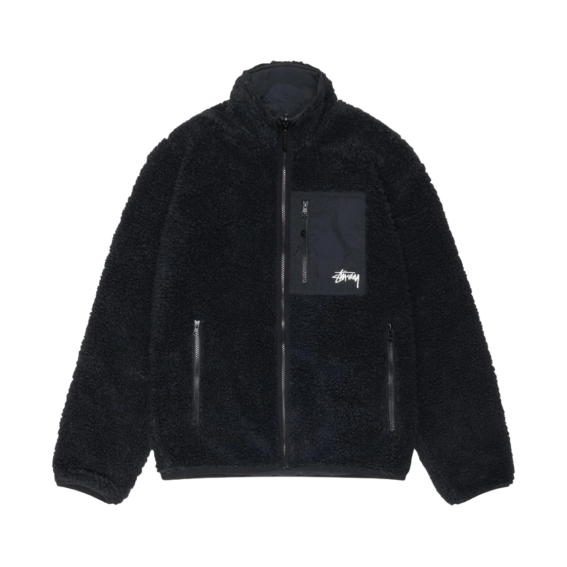 Stussy Stussy Sherpa Reversible Jacket Black · S