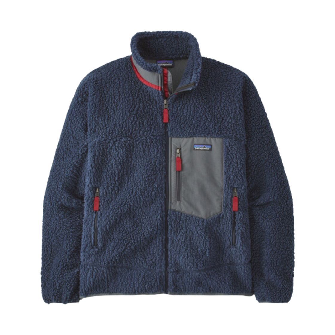 파타고니아 클래식 레트로X 자켓 뉴 네이비 왁스 레드(Patagonia Classic Retro-X Jacket New Navy Wax Red)