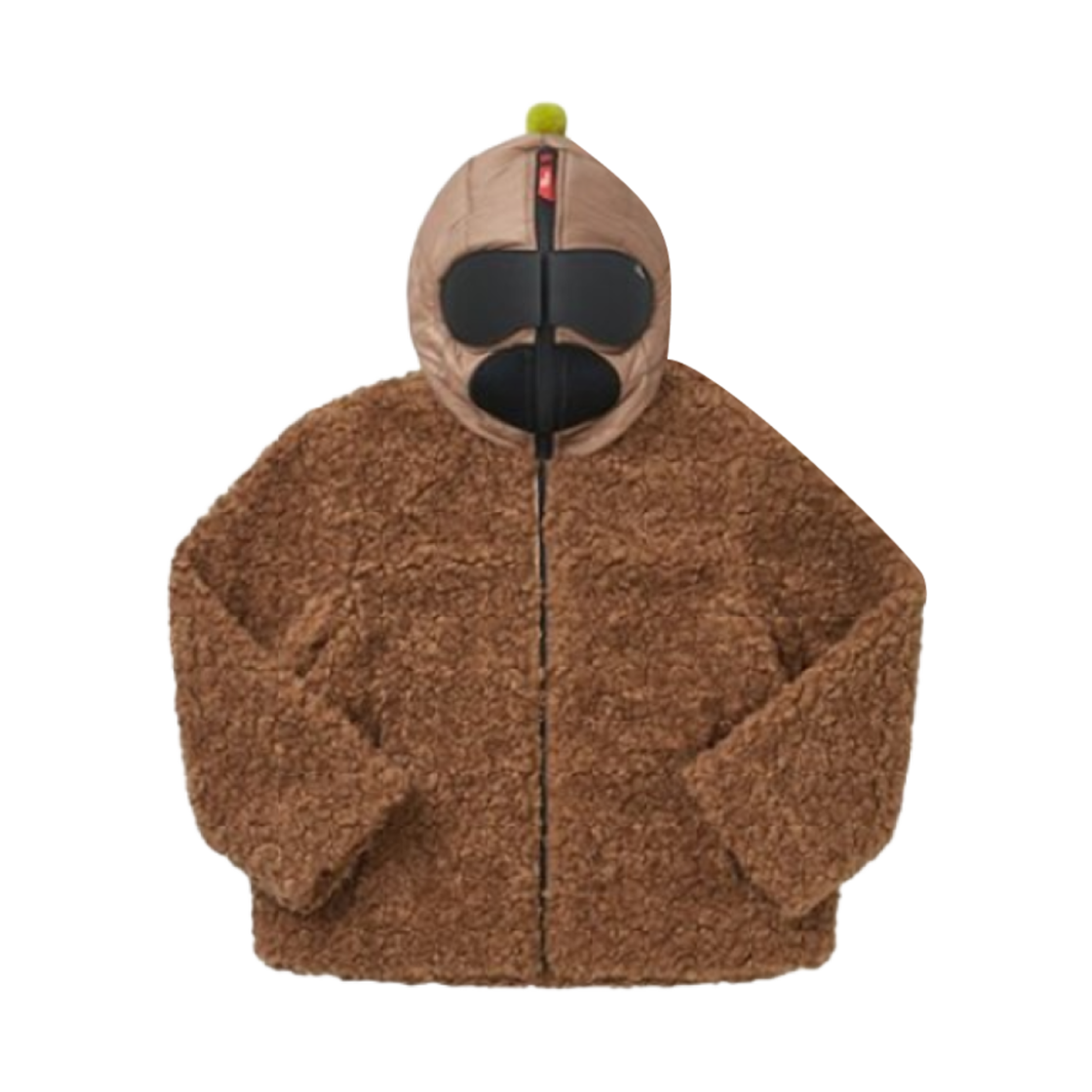 (키즈) AI 라이더스 고글 플리스 자켓 브라운((Kids) AI Riders Goggle Fleece Jacket Brown)