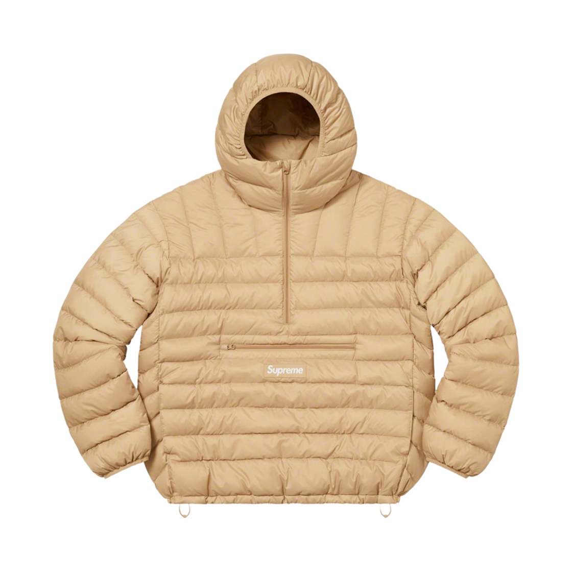 슈프림 마이크로 다운 하프 집 후드 풀오버 탄 - 22FW(Supreme Micro Down Half Zip Hooded Pullover Tan - 22FW) - 1