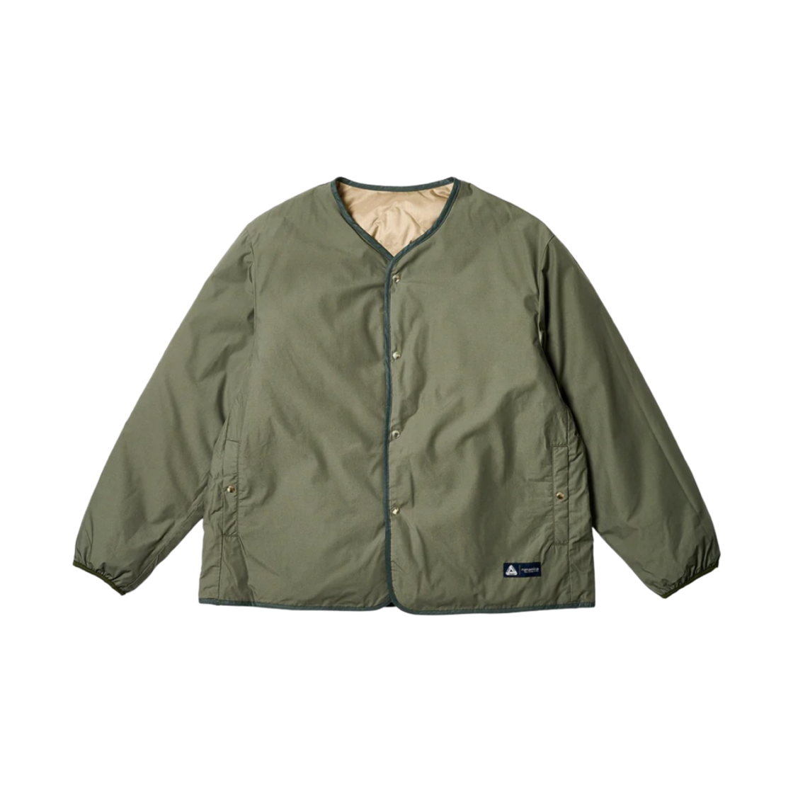 SUAF372 Nanamica x Palace Reversible Down Cardigan Sage Green - 23FW