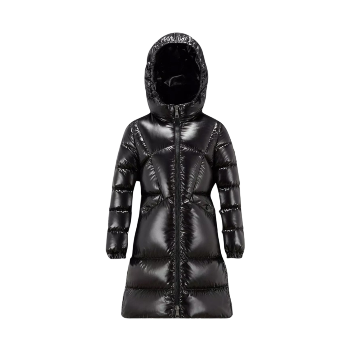 (키즈) 몽클레르 셀렌가 롱 다운 자켓 블랙 - 23FW