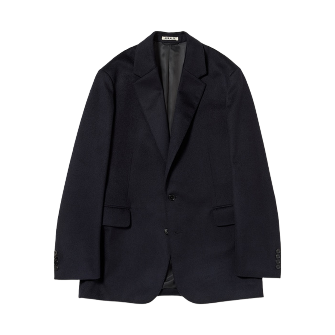 (W) 오라리 캐시미어 몰스킨 자켓 다크 네이비 - 25SS((W) Auralee Cashmere Moleskin Jacket Dark Navy - 25SS) - 1