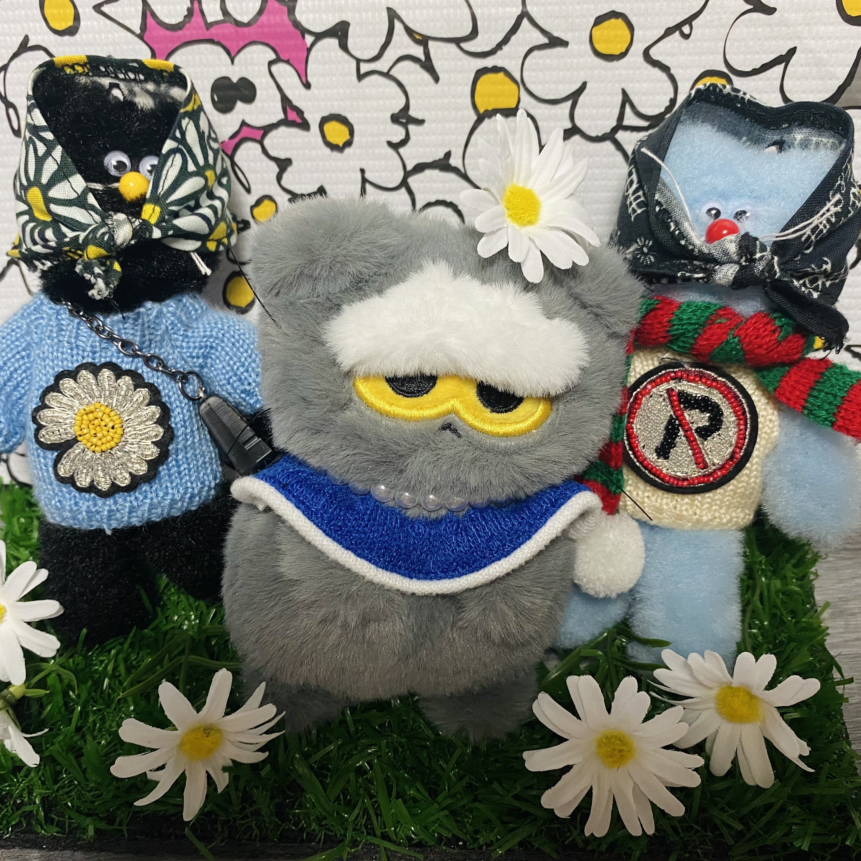 Zo&Friends Zoa Medium Plush Grey, Zo&Friends Zoa Plush Keyring Grey 착용 스타일 - 4