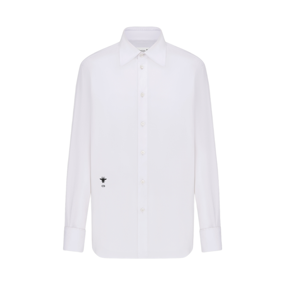 (W) 디올 코튼 포플린 블라우스 화이트((W) Dior Cotton Poplin Blouse White) - 1