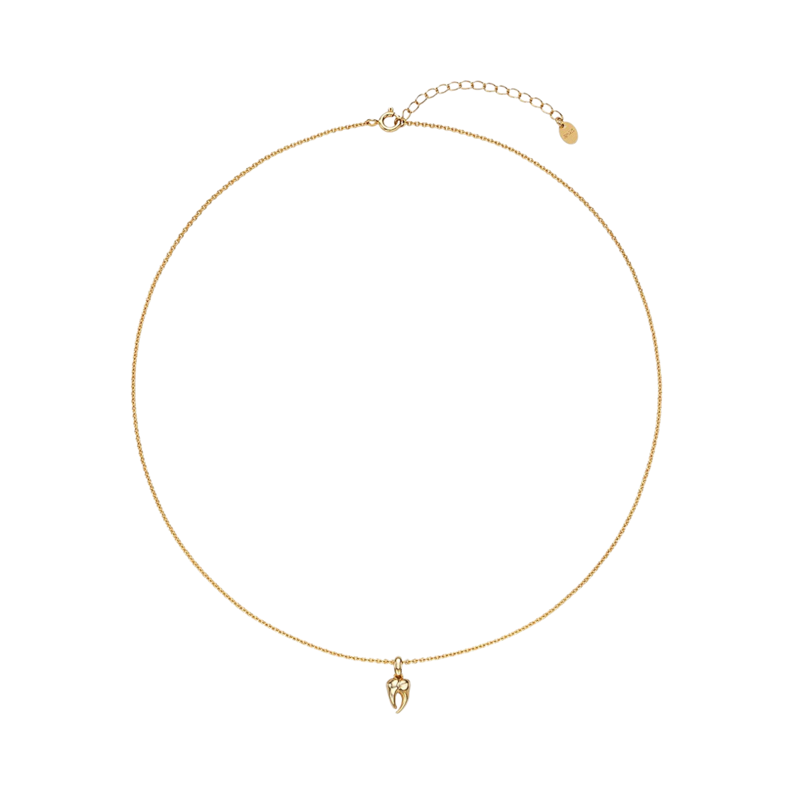 TEETH-N053 Teeth Single Necklace Gold