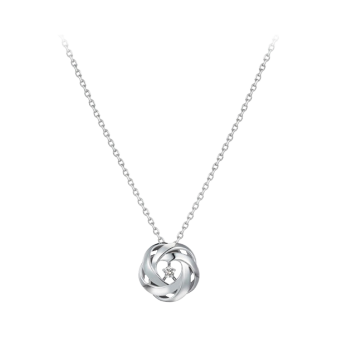 골든 듀 해피블룸 2 네클리스 화이트 골드 다이아몬드(Golden Dew Happy Bloom2 Necklace White Gold Diamond)