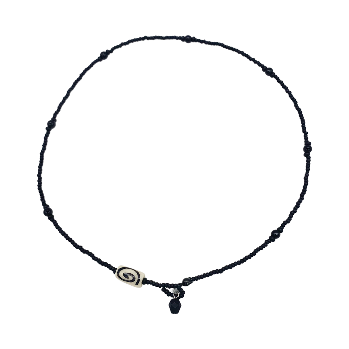 산리 스파이럴 네클리스 블랙(SANLI Spiral Necklace Black)