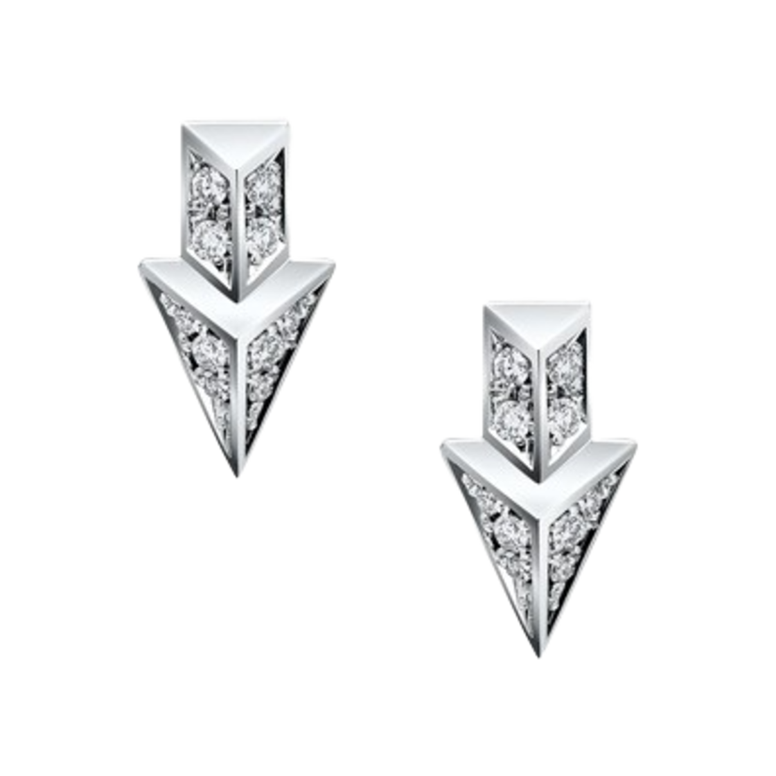 미꼬 애로우 시그니처 다이아몬드 이어링 화이트 골드(Miko Arrow Signature Diamond Earring White Gold)