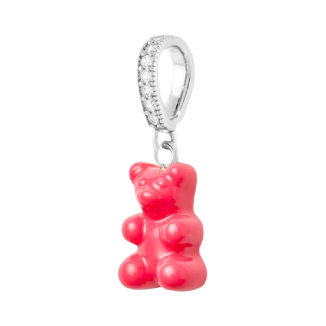 크리스탈 헤이즈 노스텔지아 베어 파베 커넥터 실버 코스모폴리탄(Crystal Haze Nostalgia Bear with Pave Connector Silver Cosmopolitan)