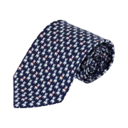 Ferragamo Slik Tie Navy