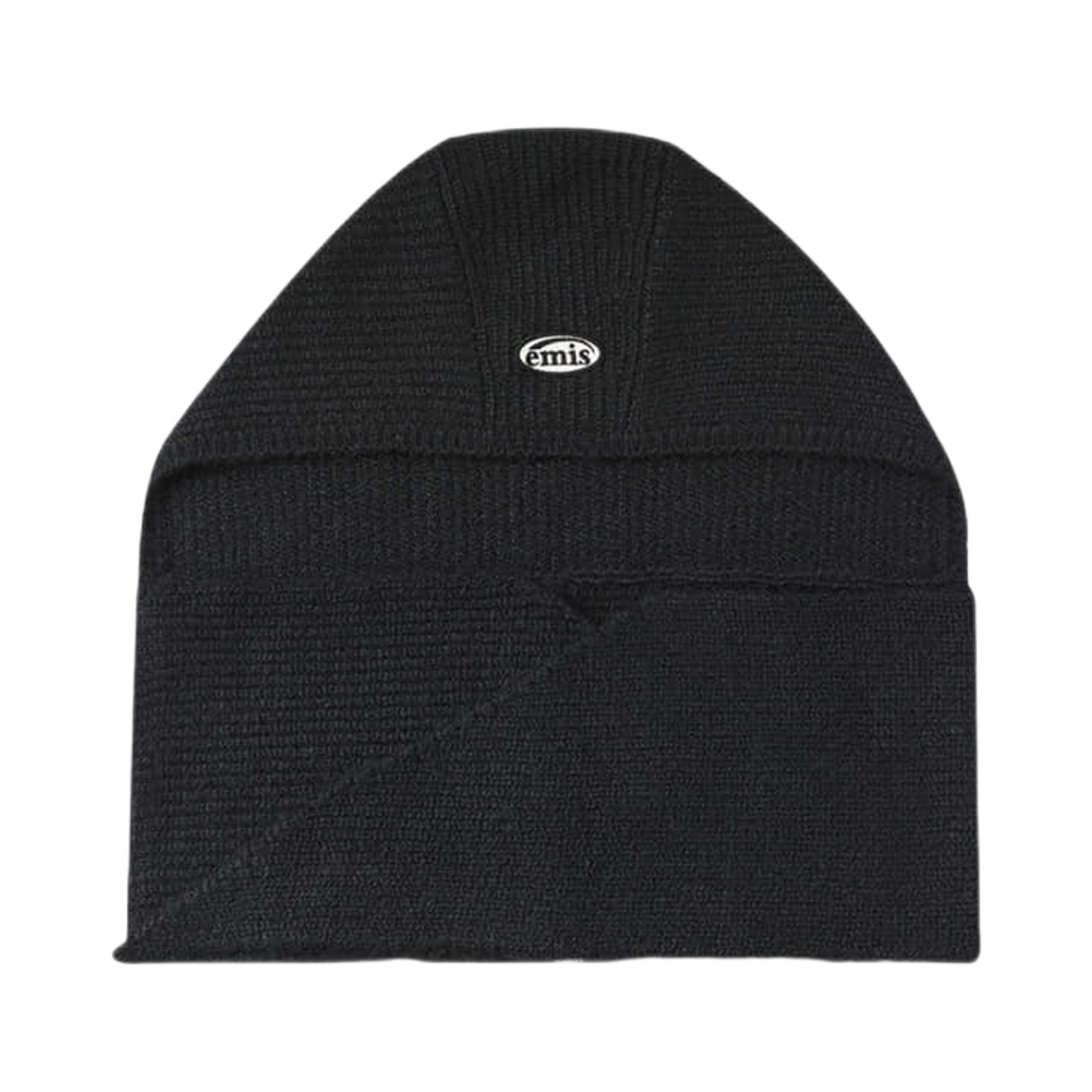 이미스 니트 후드 머플러 블랙(Emis Knit Hoodie Muffler Black)