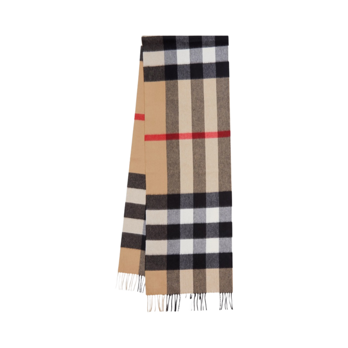 8056851 (W) Burberry Check Cashmere Muffler Archive Beige