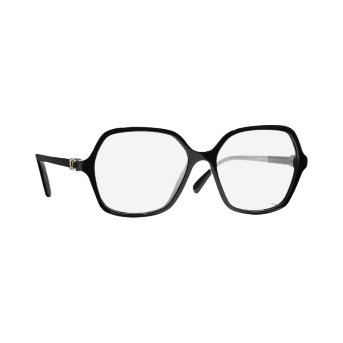 샤넬 블루 라이트 버터플라이 프레임 아세테이트 & 블랙 아시안 핏(Chanel Butterfly Blue Light Glasses Acetate & Black Asian Fit) - 2