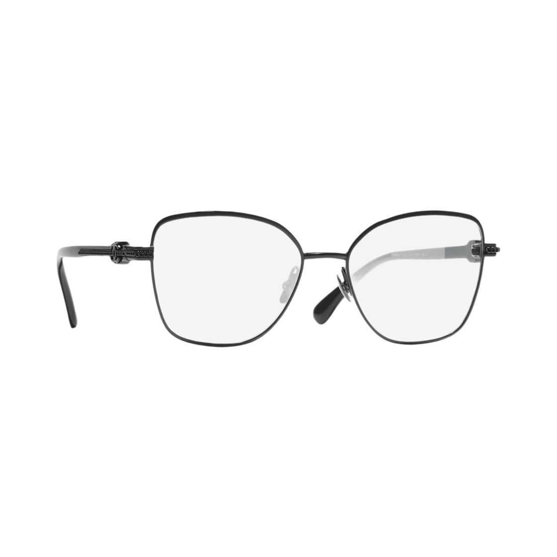 샤넬 버터플라이 프레임 메탈 & 블랙(Chanel Butterfly Eyeglasses Metal & Black) - 2