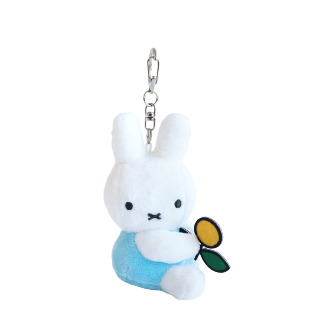 매니어리틀 꽃을 든 미피 8cm 스카이블루 키링(Many a Little Miffy With A Flower Key Ring 8cm Skyblue) - 1