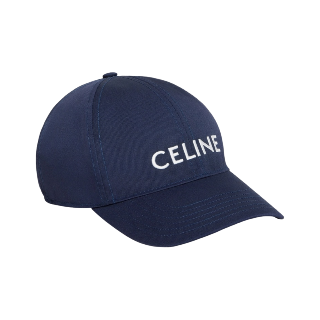 (W) 셀린느 코튼 드릴 베이스볼 캡 네이비((W) Celine Drill Baseball Cap in Cotton Navy) - 2