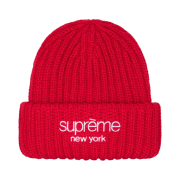 Supreme Classic Logo Chunky Ribbed Beanie Red - 23FW