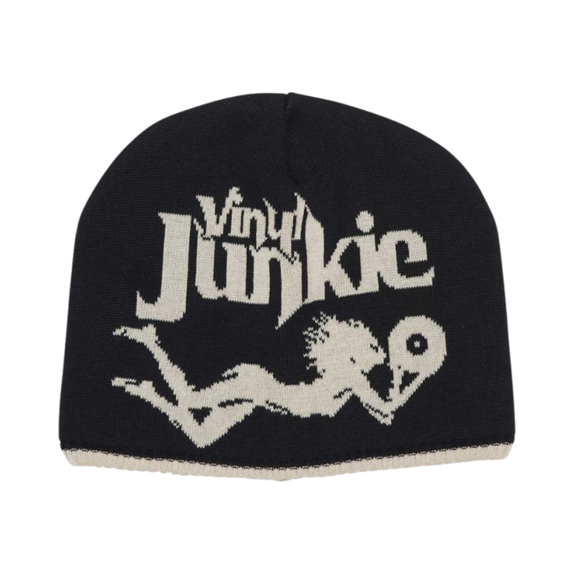 02251QH01 Hysteric Glamour Vinyl Junkie Knit Cap Black