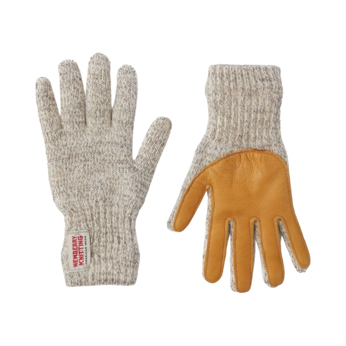 뉴베리니팅 디어스킨 울 글러브 오트밀(Newberry Knitting Deerskin Wool Gloves Oatmeal)
