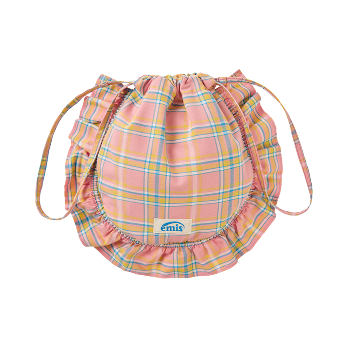 人気 ★EMIS★ CHECK STRING ECO BAG Qoo10] EMIS 【EMIS】 CHECK STRING : バッグ・雑貨