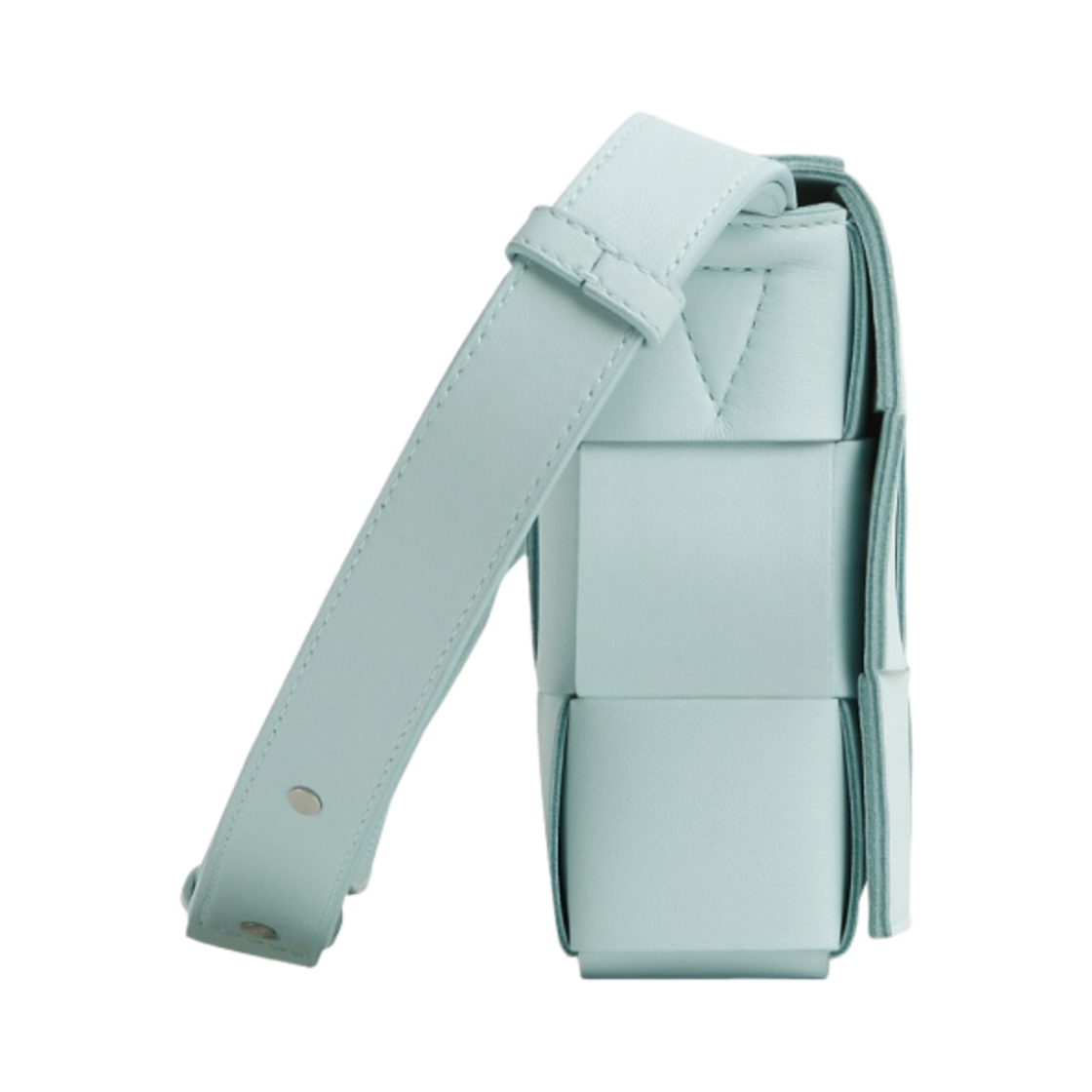 보테가 베네타 램스킨 레더 카세트백 틸 워시드(Bottega Veneta Lambskin Leather Cassette Teal Washed) - 2