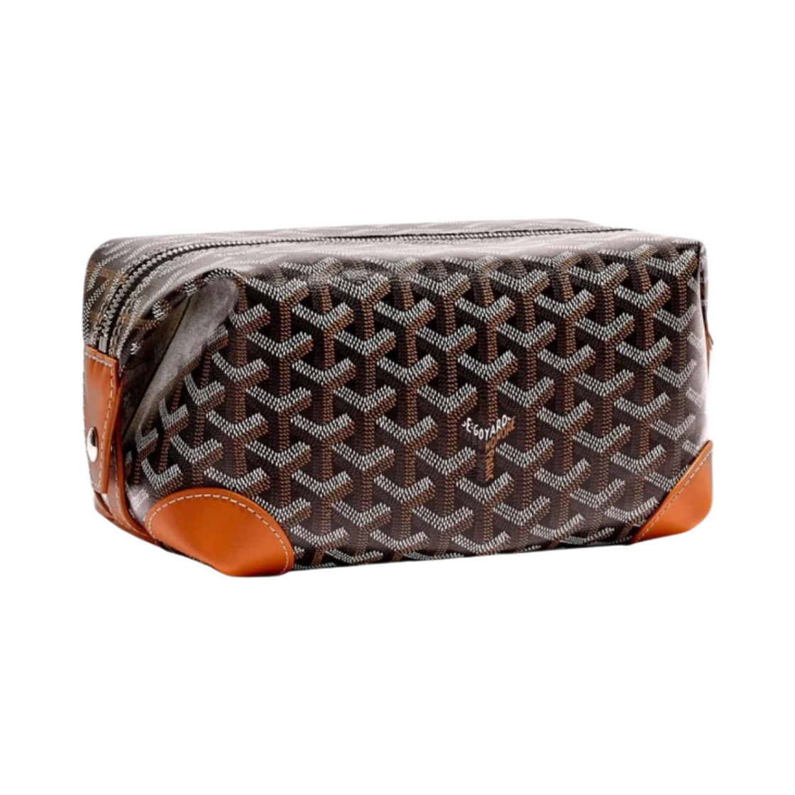 고야드 볼링 25 토일리트리백 블랙 탄(Goyard Bowling 25 Toiletry Bag Black Tan) - 1
