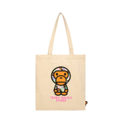 BAPE Baby Milo Canvas Tote Bag Ivory