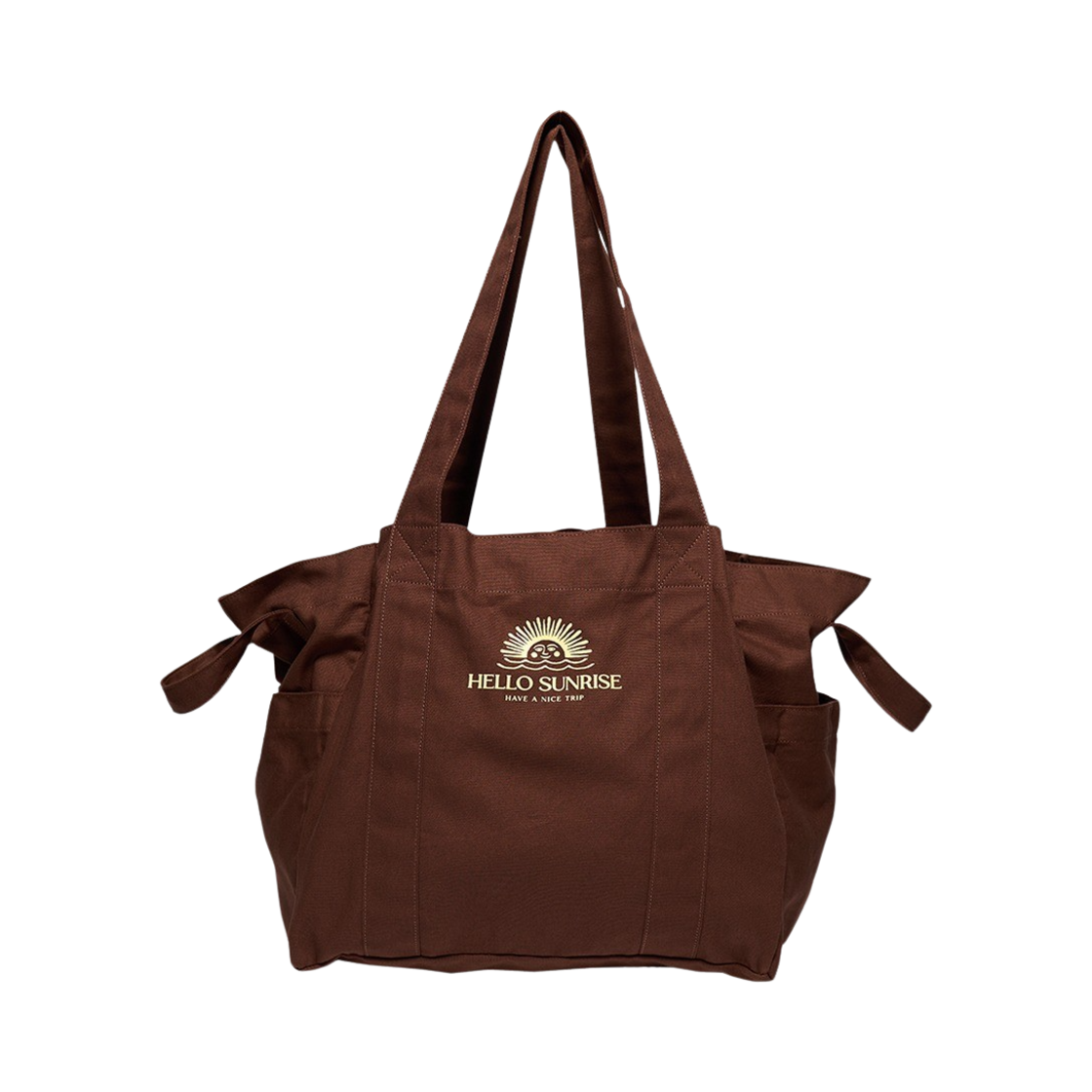 헬로선라이즈 빅 토트백 브라운(Hello Sunrise Big Tote Bag Brown)