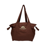 Hello Sunrise Big Tote Bag Brown