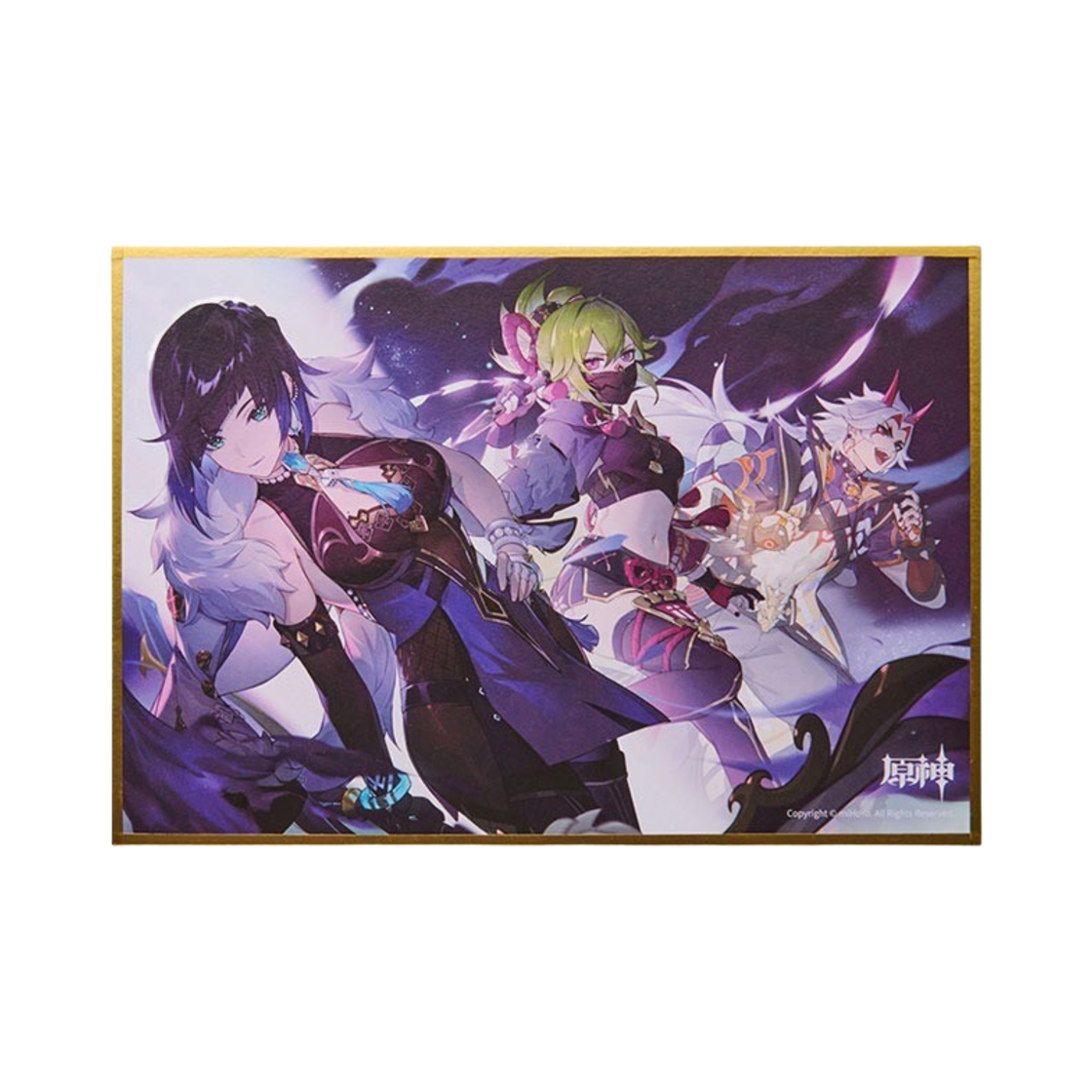 원신 색지 기원 아트 해가 저무는 곳에 감춰진 꿈 A버전(Genshin Signature Board Shikishi Paper Hidden Dreams in the Depths Version A) - 1