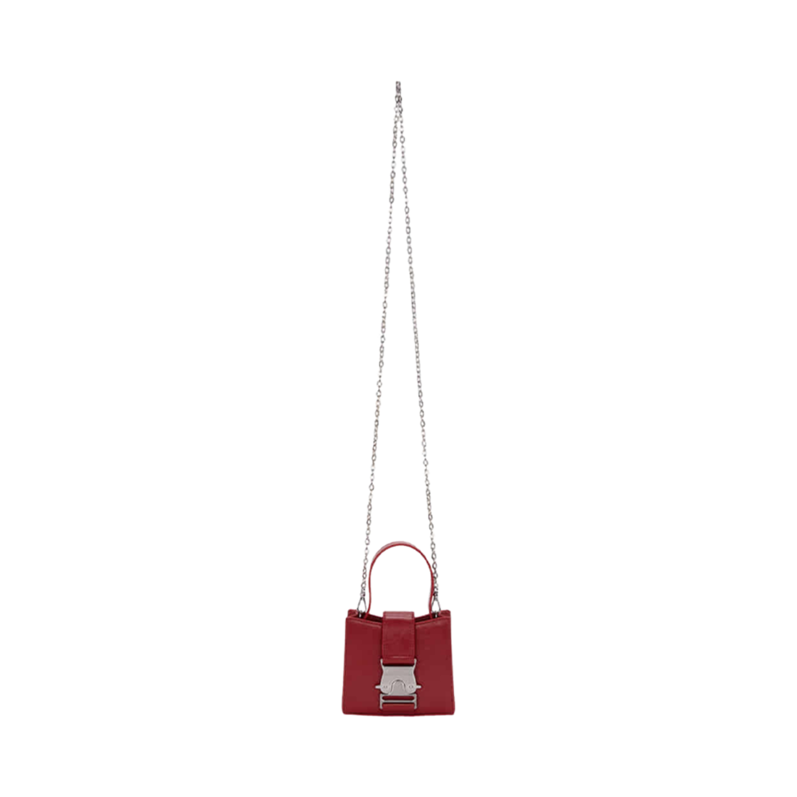 마뗑킴 스퀘어 미니 레더 버클 백 레드(Matin Kim Square Mini Leather Buckle Bag Red) - 3
