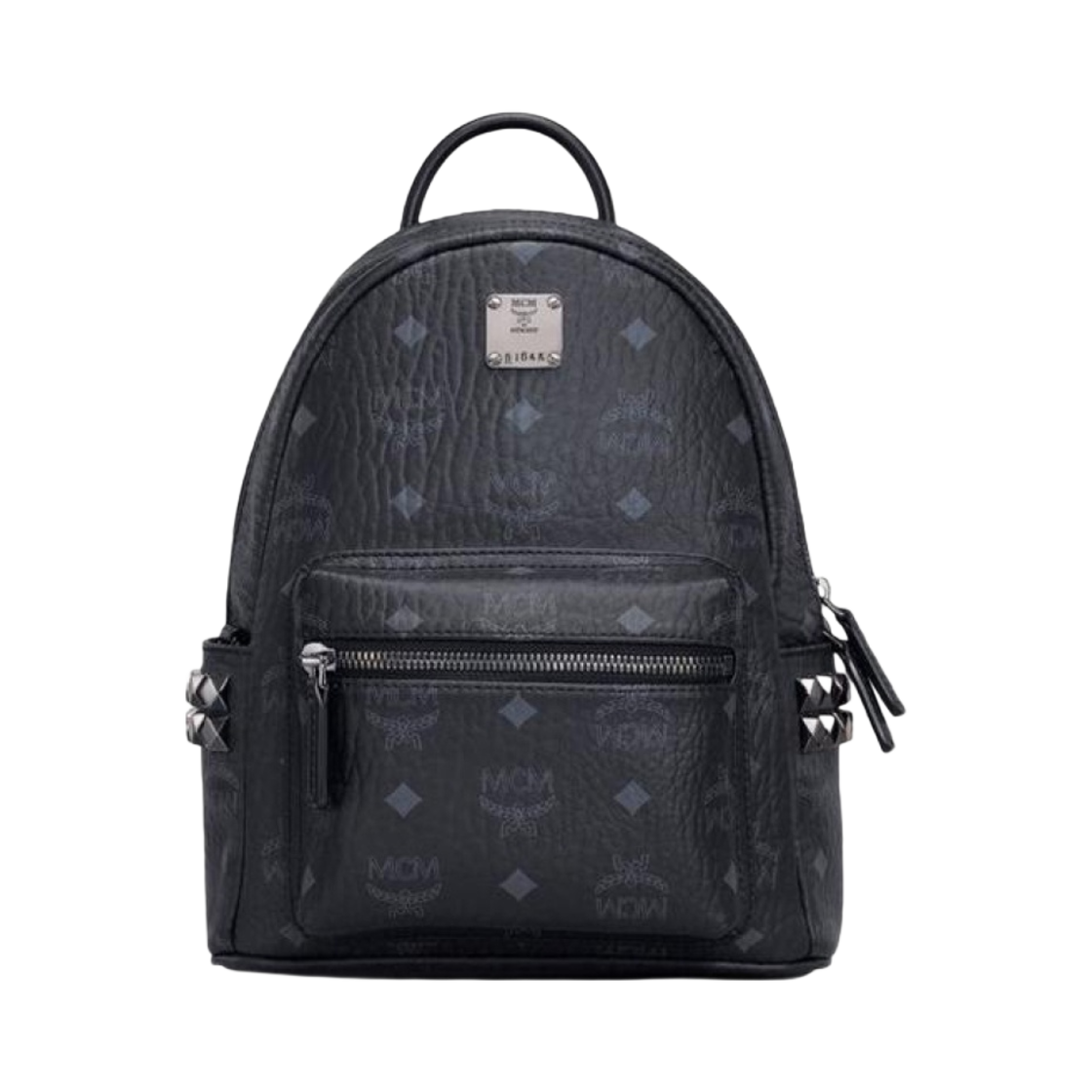 MMKAAVE10BK001 MCM Stark Side Studs Backpack in Visetos Mini Black
