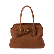 Miu Miu Aventure Nappa Leather Bag Oak