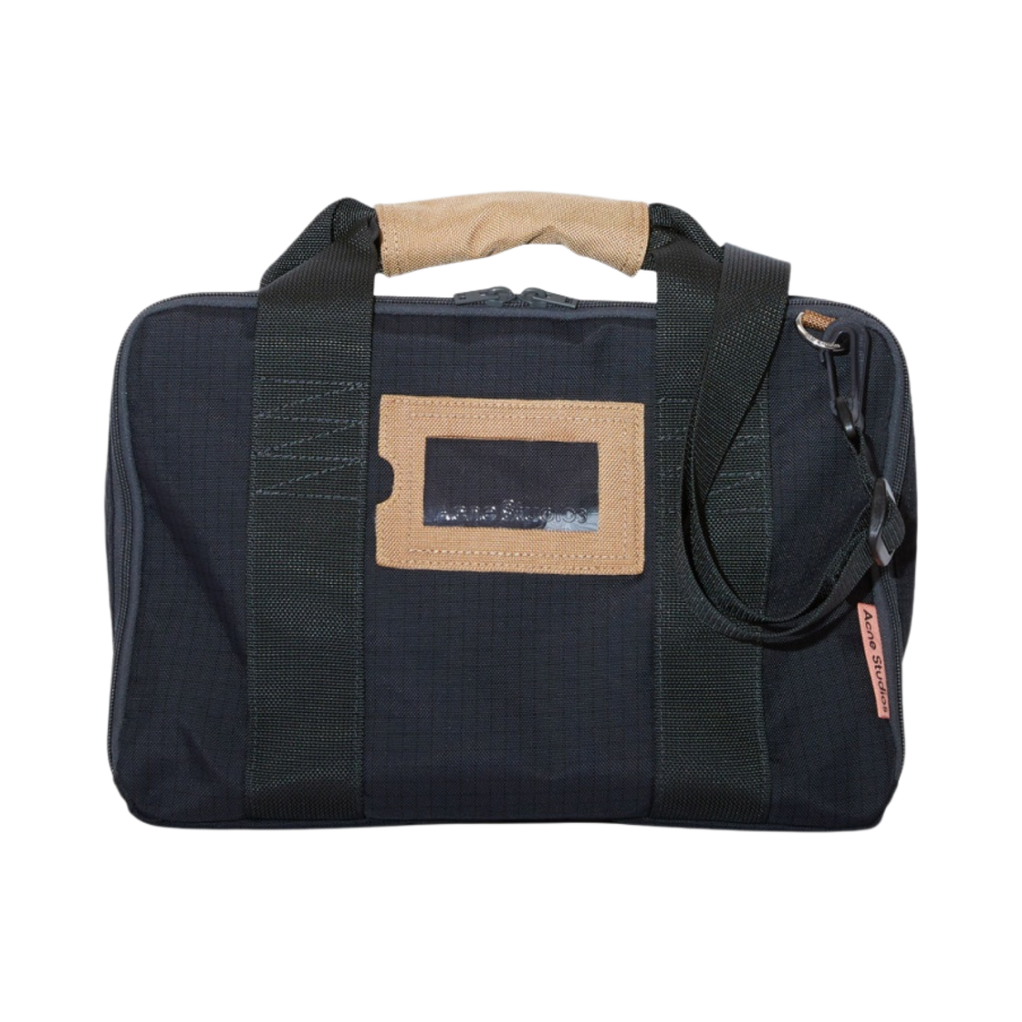 아크네 스튜디오 랩탑백 블랙 카키 그린(Acne Studios Laptop Bag Black Khaki Green) - 1